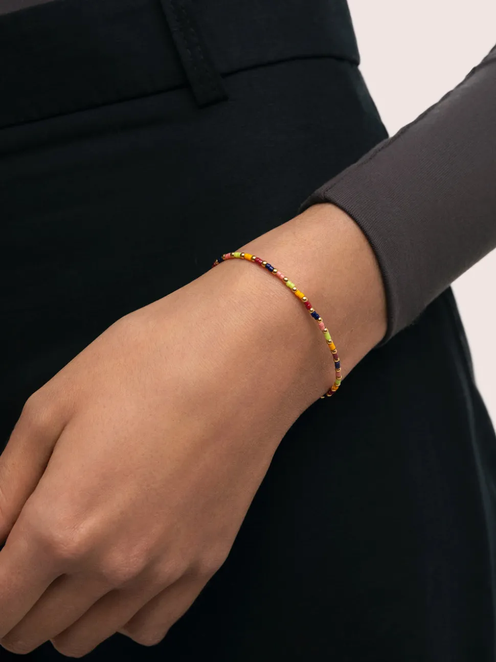 Pulsera Áura Colors Acero Baño Oro