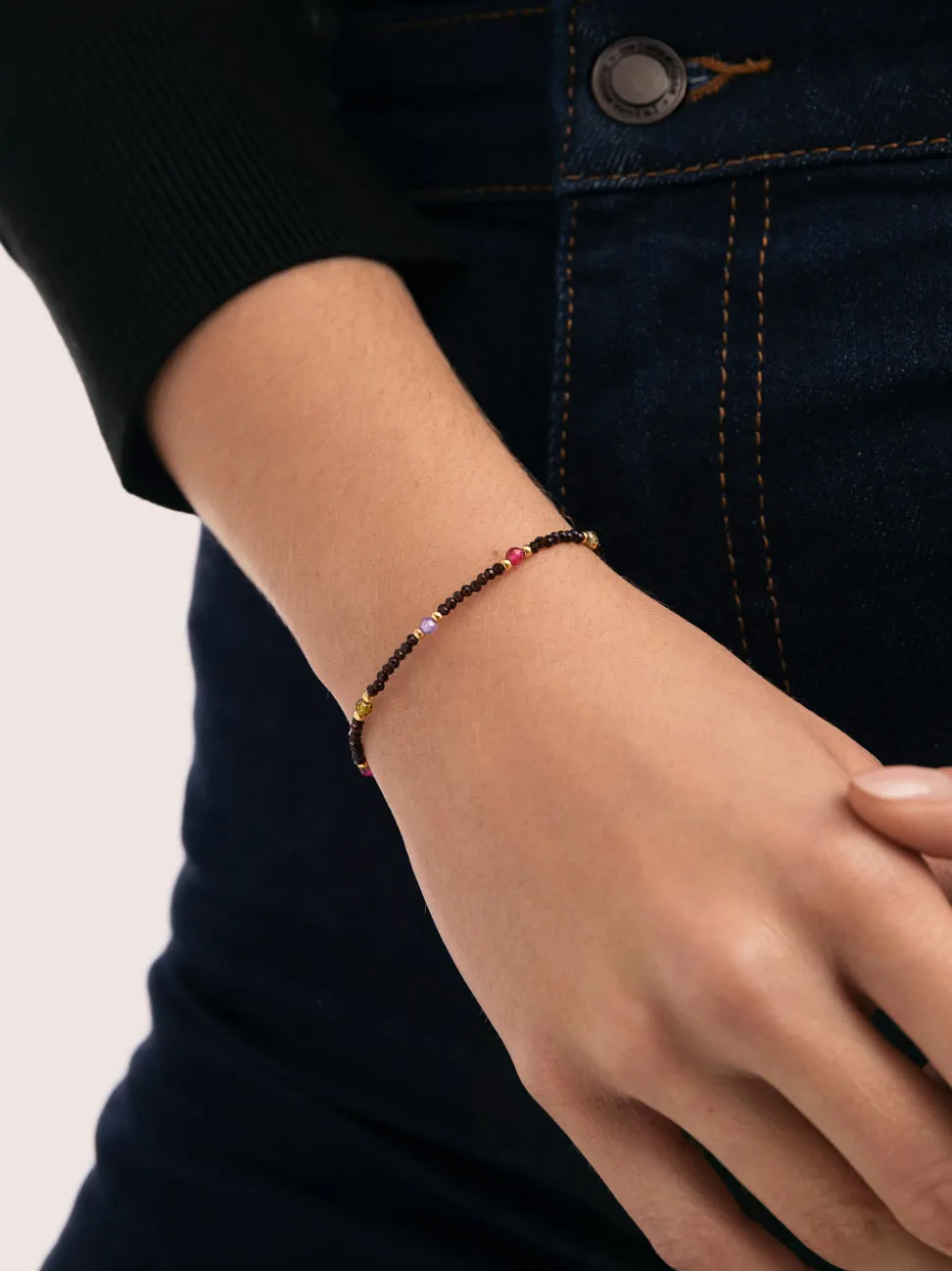 Pulsera Winter Glam Acero Baño Oro